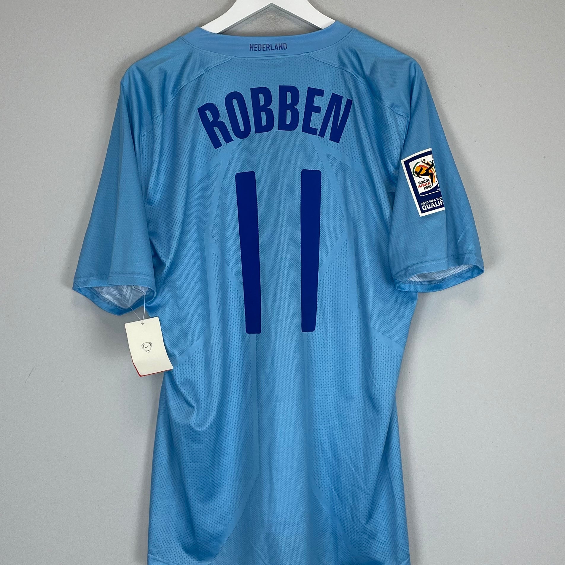 Shop 2008/10 NETHERLANDS ROBBEN #11 *BNWT* MATCH ISSUE AWAY SHIRT (XL) NIKE, classic football shirts, vintage football shirts & retro soccer jerseys at Cult Kits