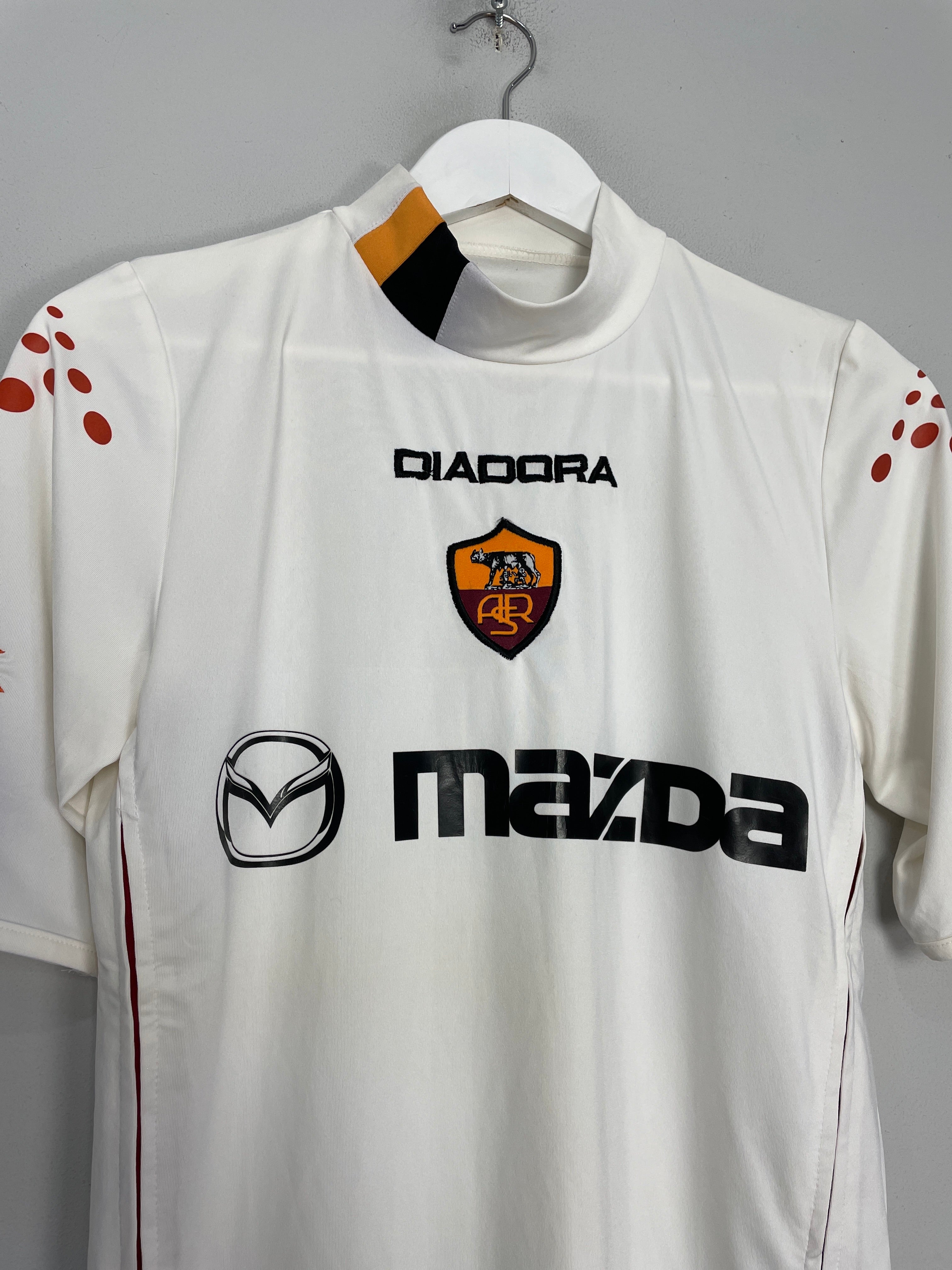 Shop 2003/04 ROMA TOTTI #10 AWAY SHIRT (S) DIADORA, classic football shirts, vintage football shirts & retro soccer jerseys at Cult Kits