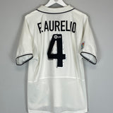 2002/03 VALENCIA F.AURELIO #4 HOME SHIRT (M) NIKE