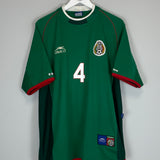 Shop 2001/02 MEXICO R.MARQUEZ #4 HOME SHIRT (XXL) ATLETICA, classic football shirts, vintage football shirts & retro soccer jerseys at Cult Kits