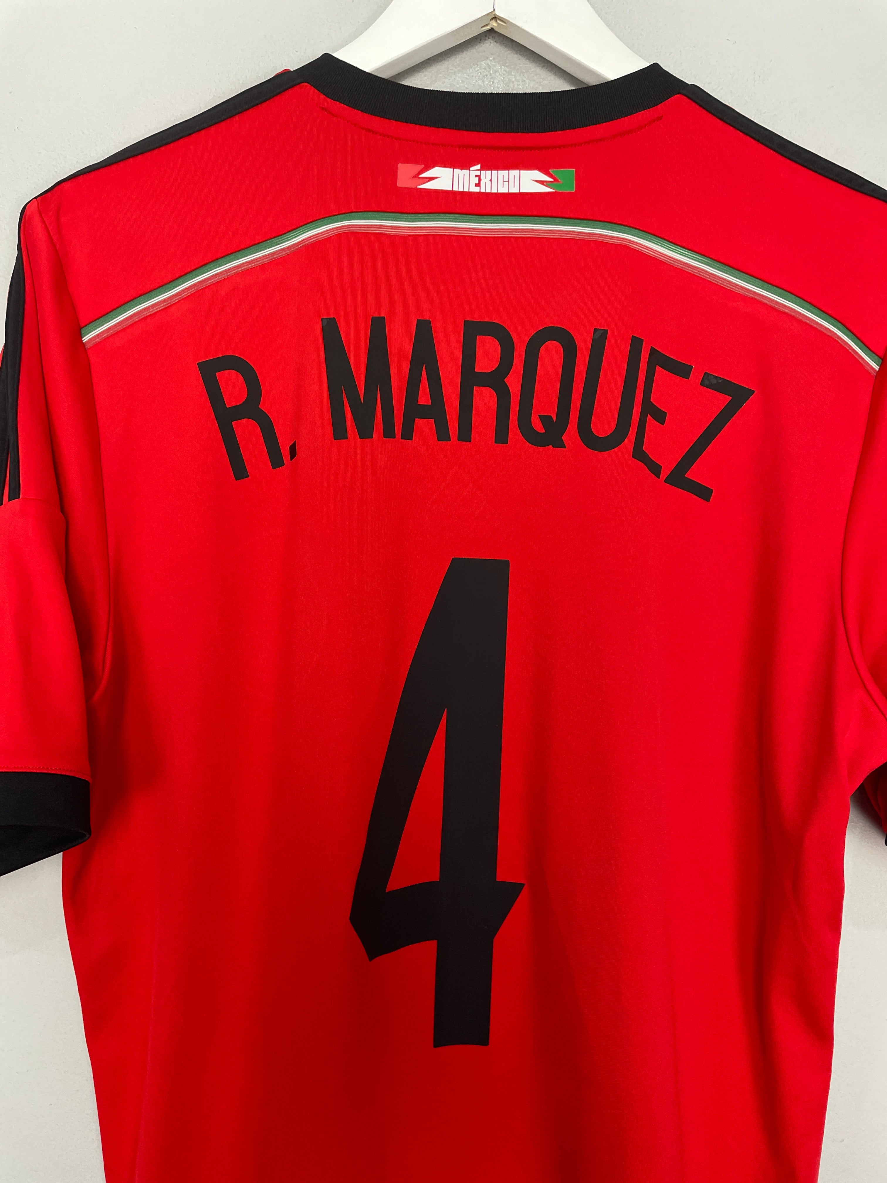 Shop 2014/15 MEXICO R.MARQUEZ #4 AWAY SHIRT (L) ADIDAS, classic football shirts, vintage football shirts & retro soccer jerseys at Cult Kits