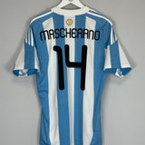 2010/11 ARGENTINA MASCHERANO #14 HOME SHIRT (M) ADIDAS
