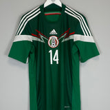 Shop 2014 MEXICO J.HERNANDEZ #14 HOME SHIRT (M) ADIDAS, classic football shirts, vintage football shirts & retro soccer jerseys at Cult Kits