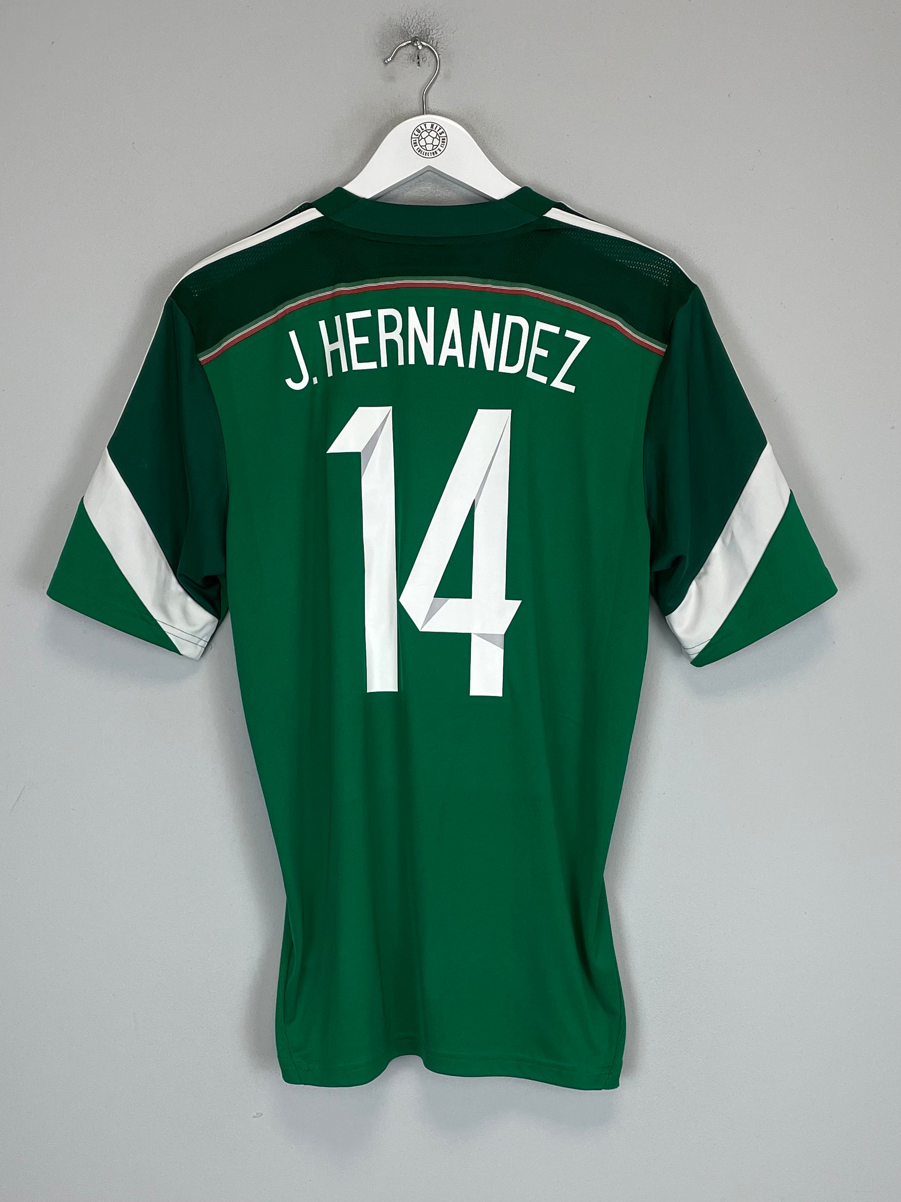 Shop 2014 MEXICO J.HERNANDEZ #14 HOME SHIRT (M) ADIDAS, classic football shirts, vintage football shirts & retro soccer jerseys at Cult Kits