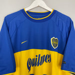Shop 2000/01 BOCA JUNIORS HOME SHIRT (XL) NIKE, classic football shirts, vintage football shirts & retro soccer jerseys at Cult Kits