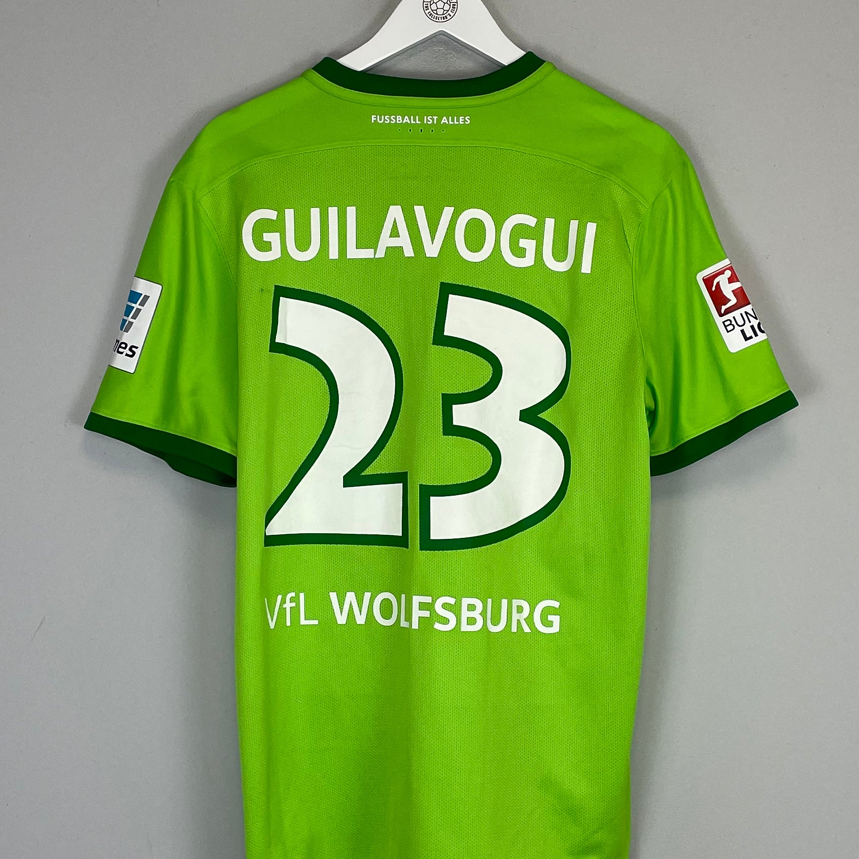 Shop 2016/17 WOLFSBURG GUILAVOGUI #23 HOME SHIRT (L) NIKE, classic football shirts, vintage football shirts & retro soccer jerseys at Cult Kits