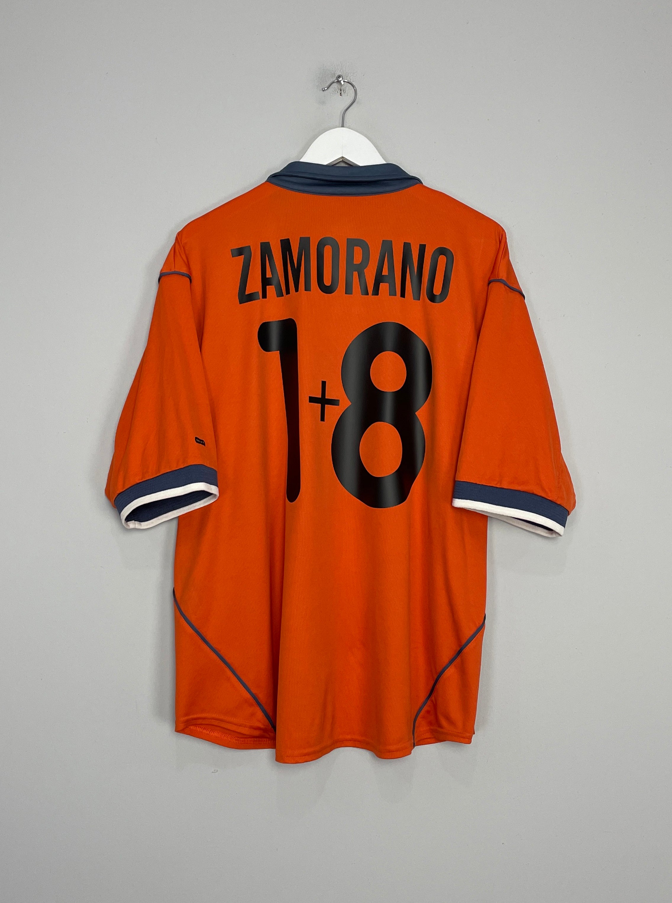 Shop 2000/01 INTER MILAN ZAMORANO # 1+8 THIRD SHIRT (XL) NIKE, classic football shirts, vintage football shirts & retro soccer jerseys at Cult Kits