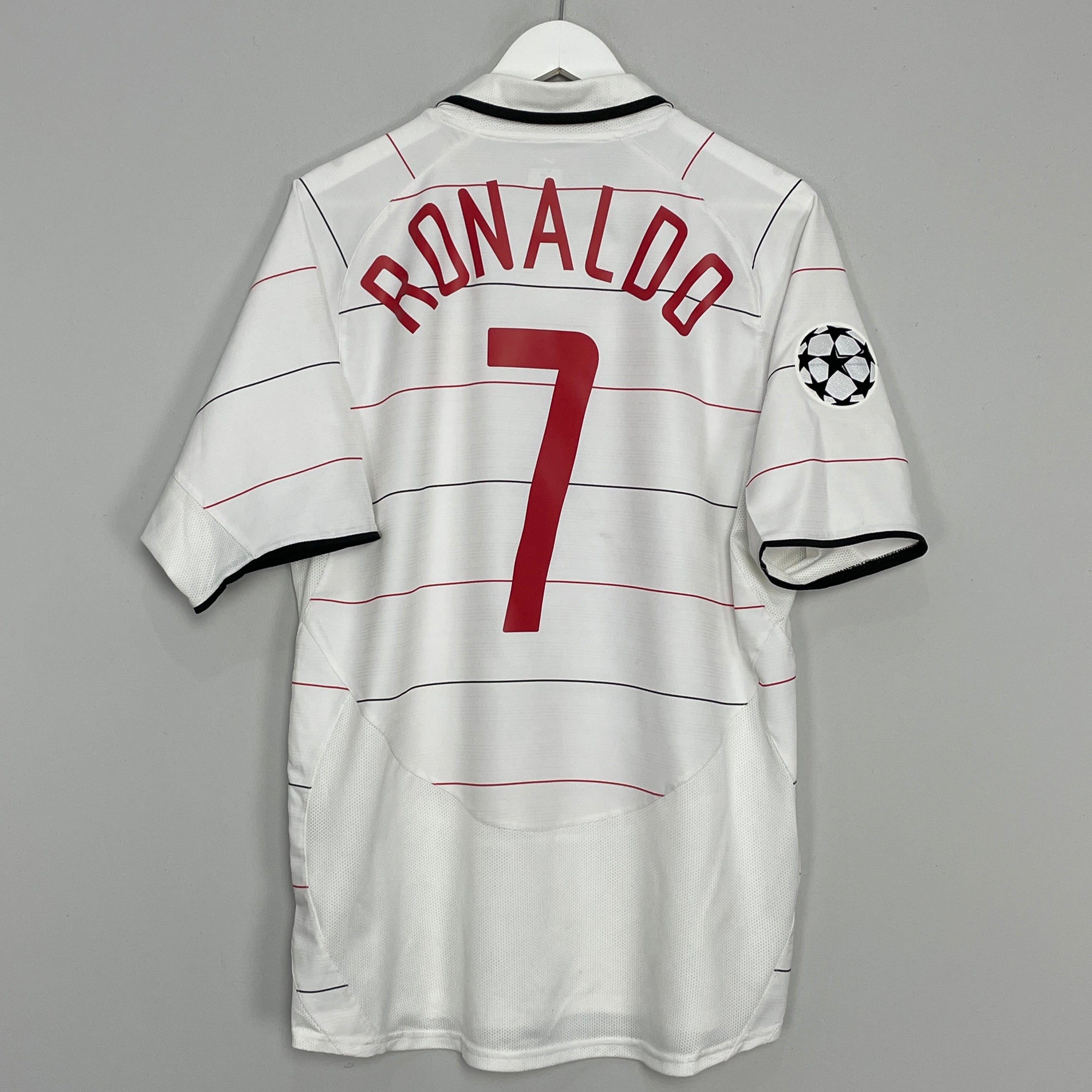 Shop 2003/05 MANCHESTER UNITED RONALDO #7 C/L THIRD SHIRT (L) NIKE, classic football shirts, vintage football shirts & retro soccer jerseys at Cult Kits