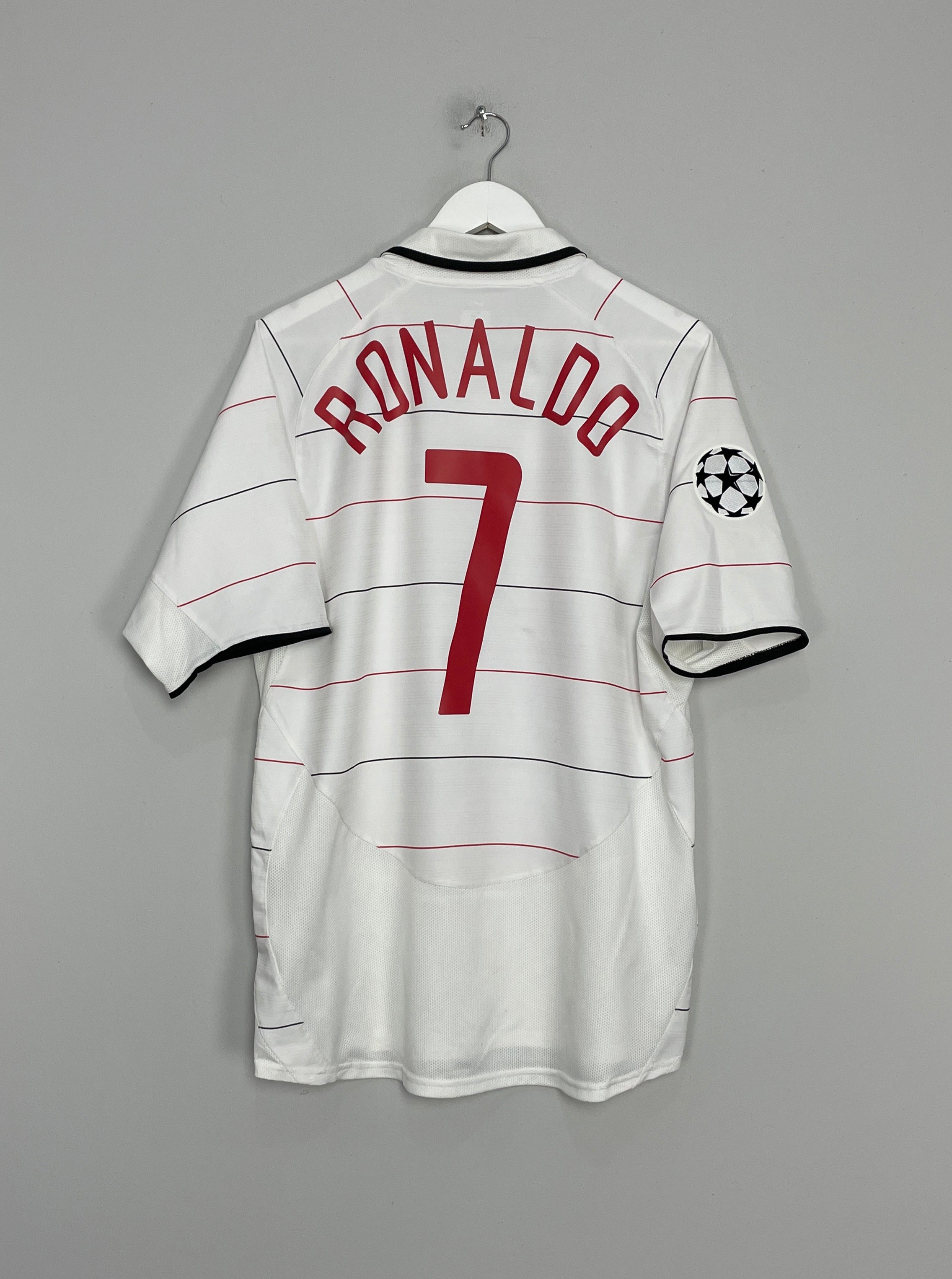 Shop 2003/05 MANCHESTER UNITED RONALDO #7 C/L THIRD SHIRT (L) NIKE, classic football shirts, vintage football shirts & retro soccer jerseys at Cult Kits