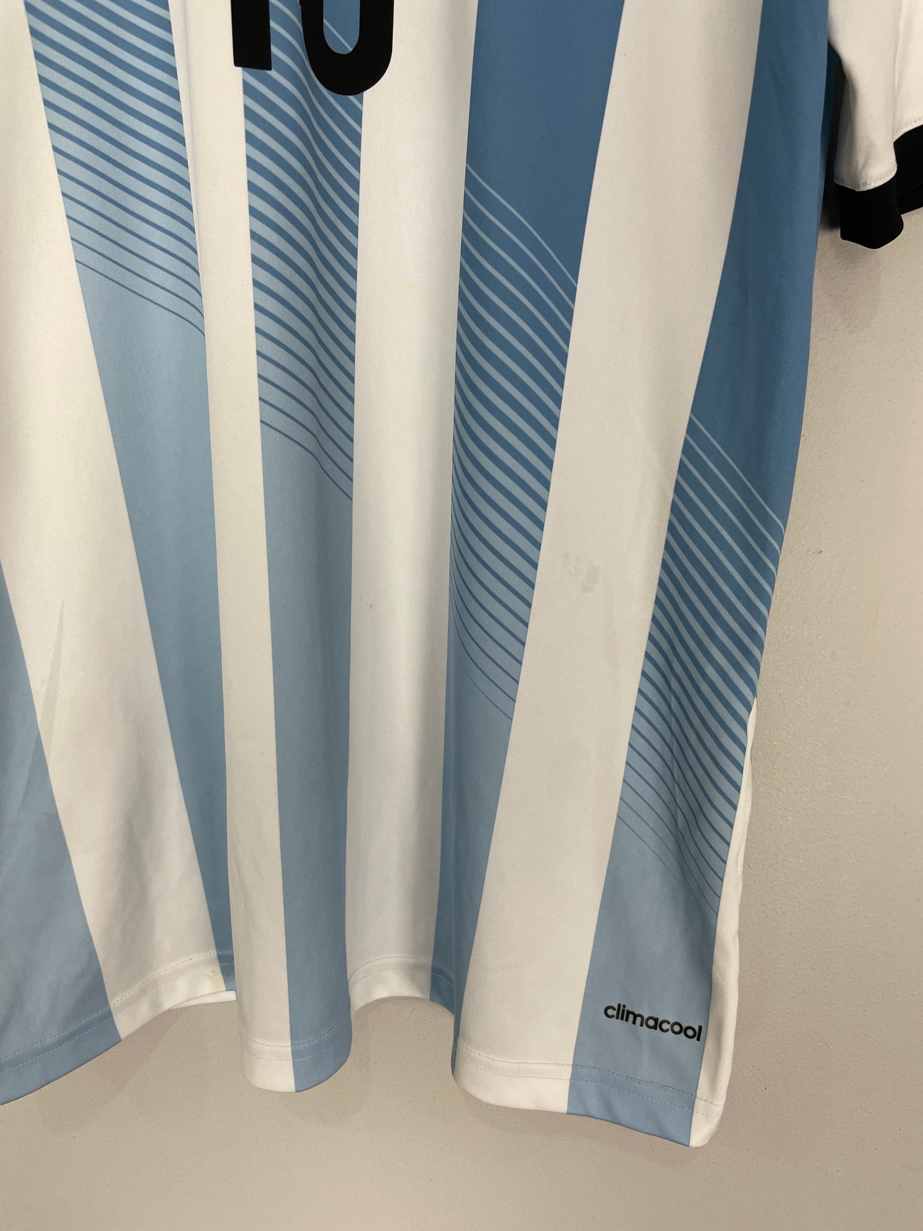 Shop 2014/15 ARGENTINA MESSI #10 HOME SHIRT (M) ADIDAS, classic football shirts, vintage football shirts & retro soccer jerseys at Cult Kits