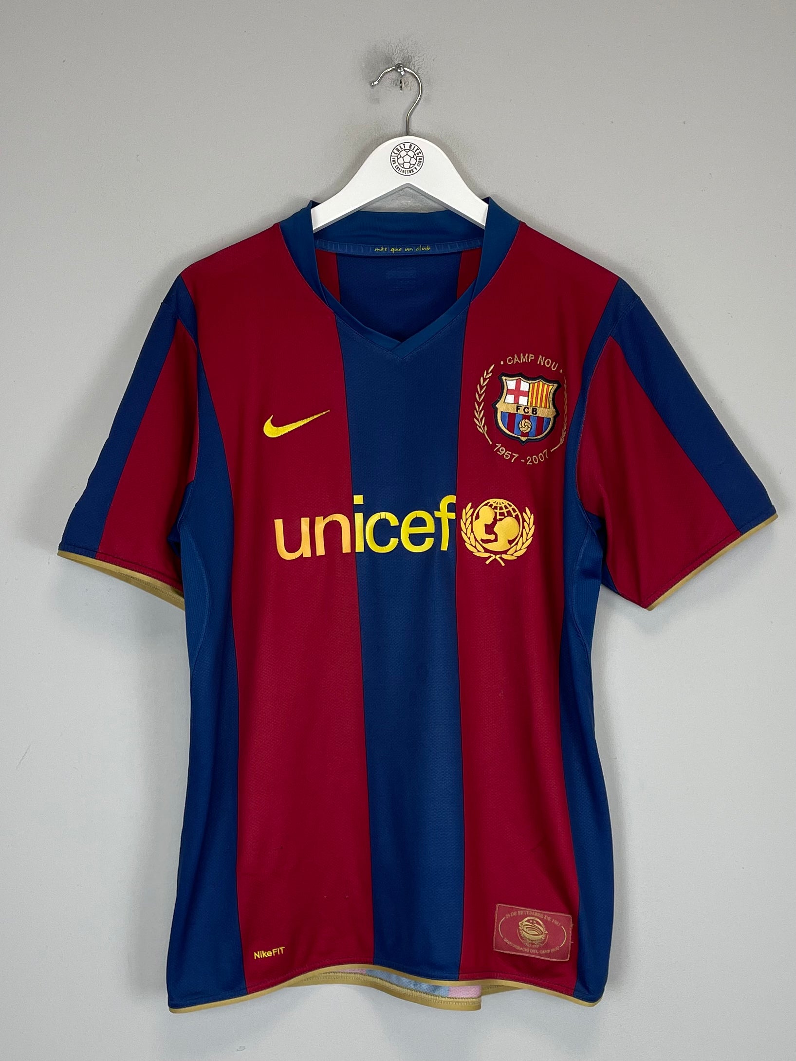 Shop 2007/08 BARCELONA RONALDINHO #10 HOME SHIRT (S) NIKE, classic football shirts, vintage football shirts & retro soccer jerseys at Cult Kits