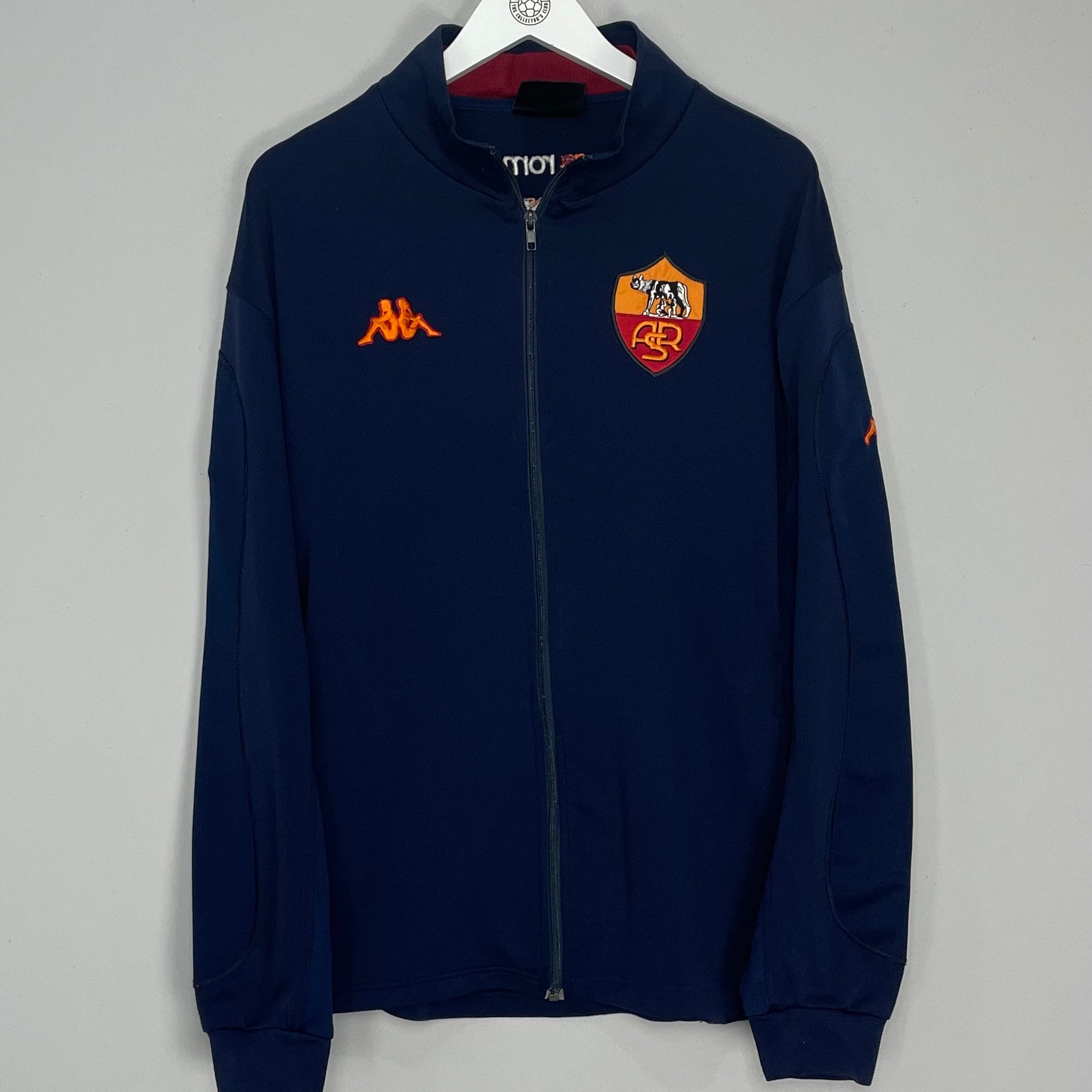 Shop 2000/01 ROMA TRACKSUIT TOP (XXL) KAPPA, classic football shirts, vintage football shirts & retro soccer jerseys at Cult Kits
