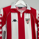 Shop 1998/99 ATHLETIC BILBAO #4 L/S HOME SHIRT (S) KAPPA, classic football shirts, vintage football shirts & retro soccer jerseys at Cult Kits