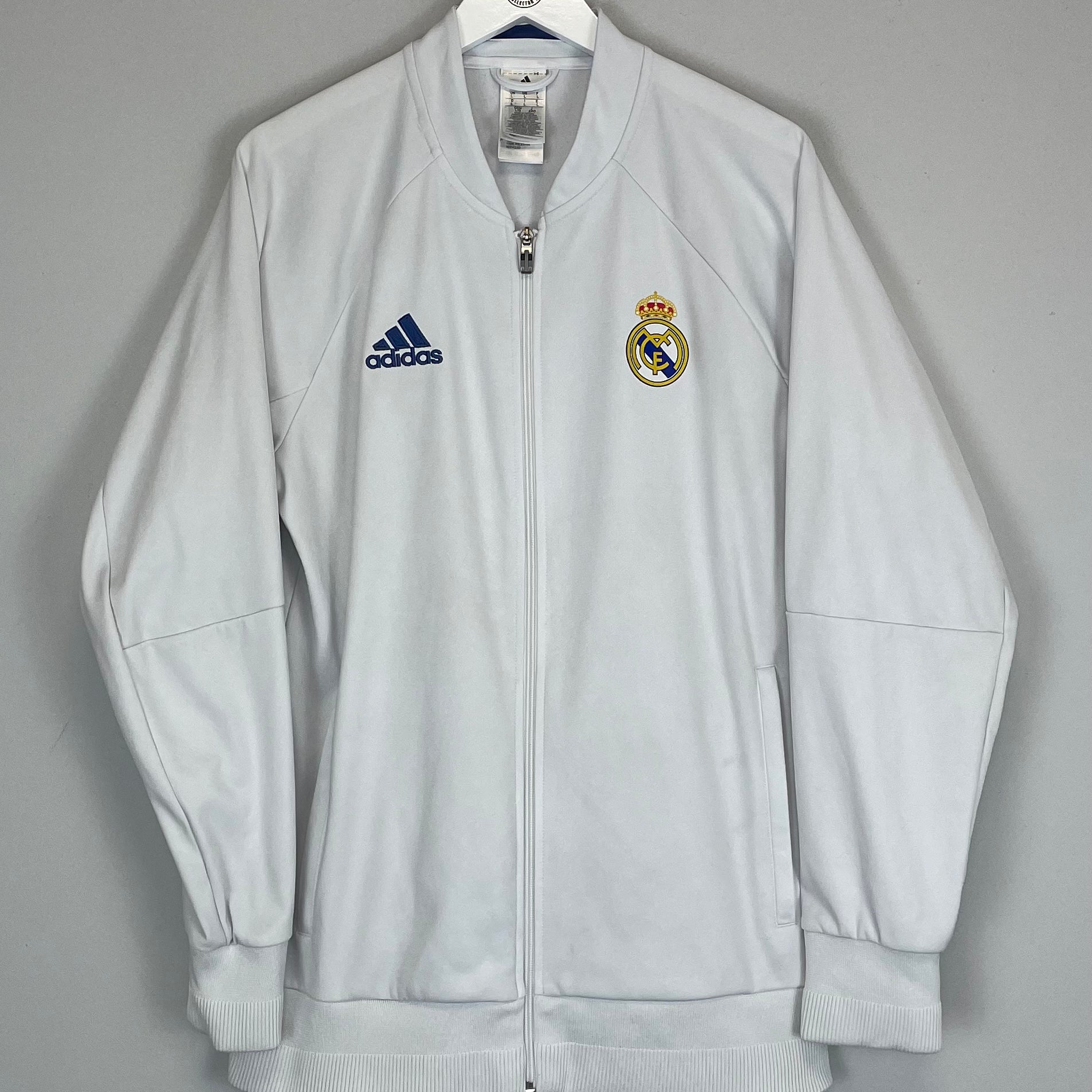Shop 2016/17 REAL MADRID TRACK JACKET (L) ADIDAS, classic football shirts, vintage football shirts & retro soccer jerseys at Cult Kits
