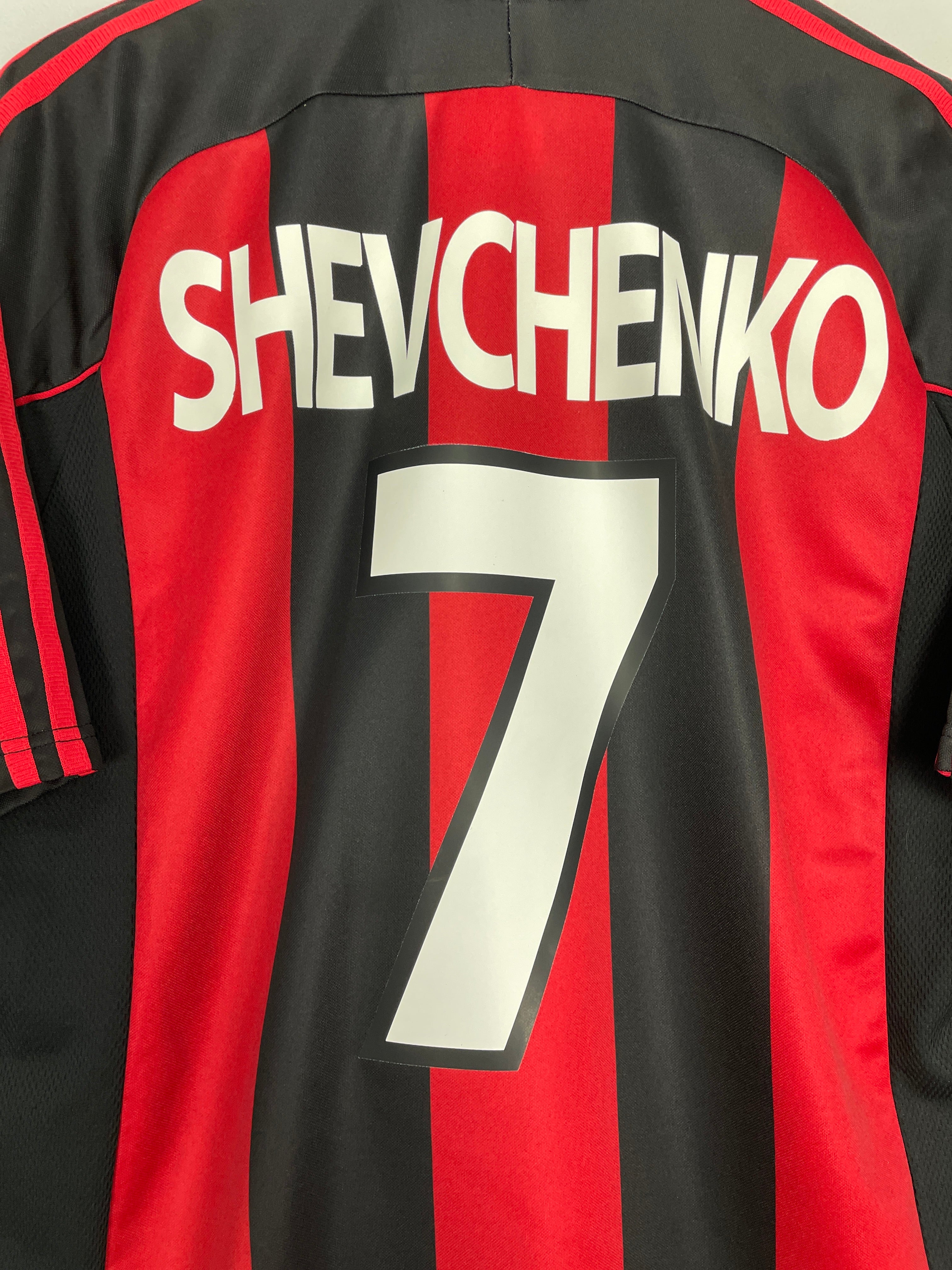 Shop 2000/02 AC MILAN SHEVCHENKO #7 HOME SHIRT (L) ADIDAS, classic football shirts, vintage football shirts & retro soccer jerseys at Cult Kits