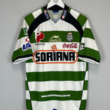 Shop 2003/04 SANTOS LAGUNA HOME SHIRT (M) ATLETICA, classic football shirts, vintage football shirts & retro soccer jerseys at Cult Kits