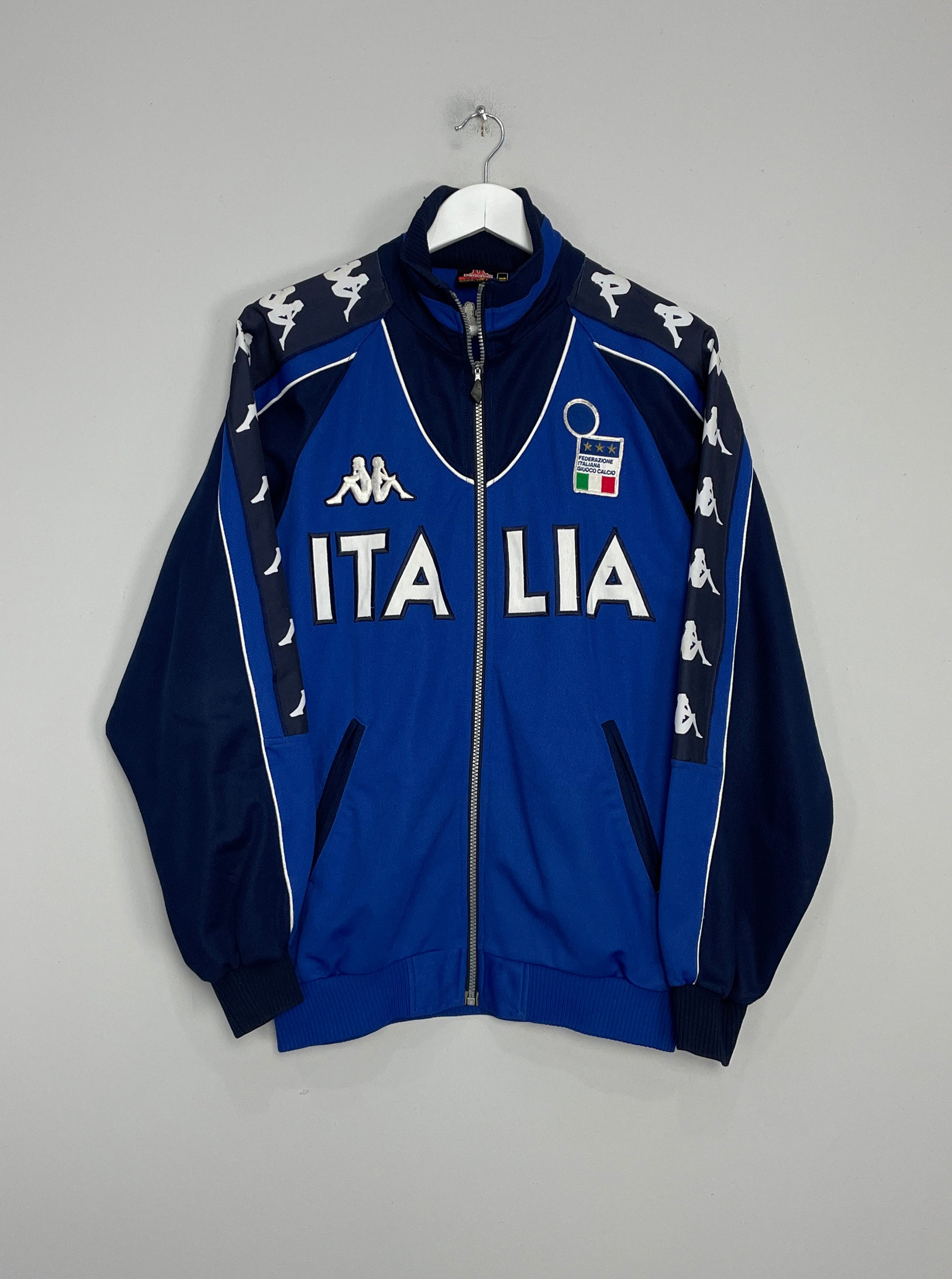 Shop 2000/01 ITALY TRACK JACKET (L) KAPPA, classic football shirts, vintage football shirts & retro soccer jerseys at Cult Kits