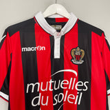 Shop 2017/18 OGC NICE BALOTELLI #9 HOME SHIRT (XL) MACRON, classic football shirts, vintage football shirts & retro soccer jerseys at Cult Kits