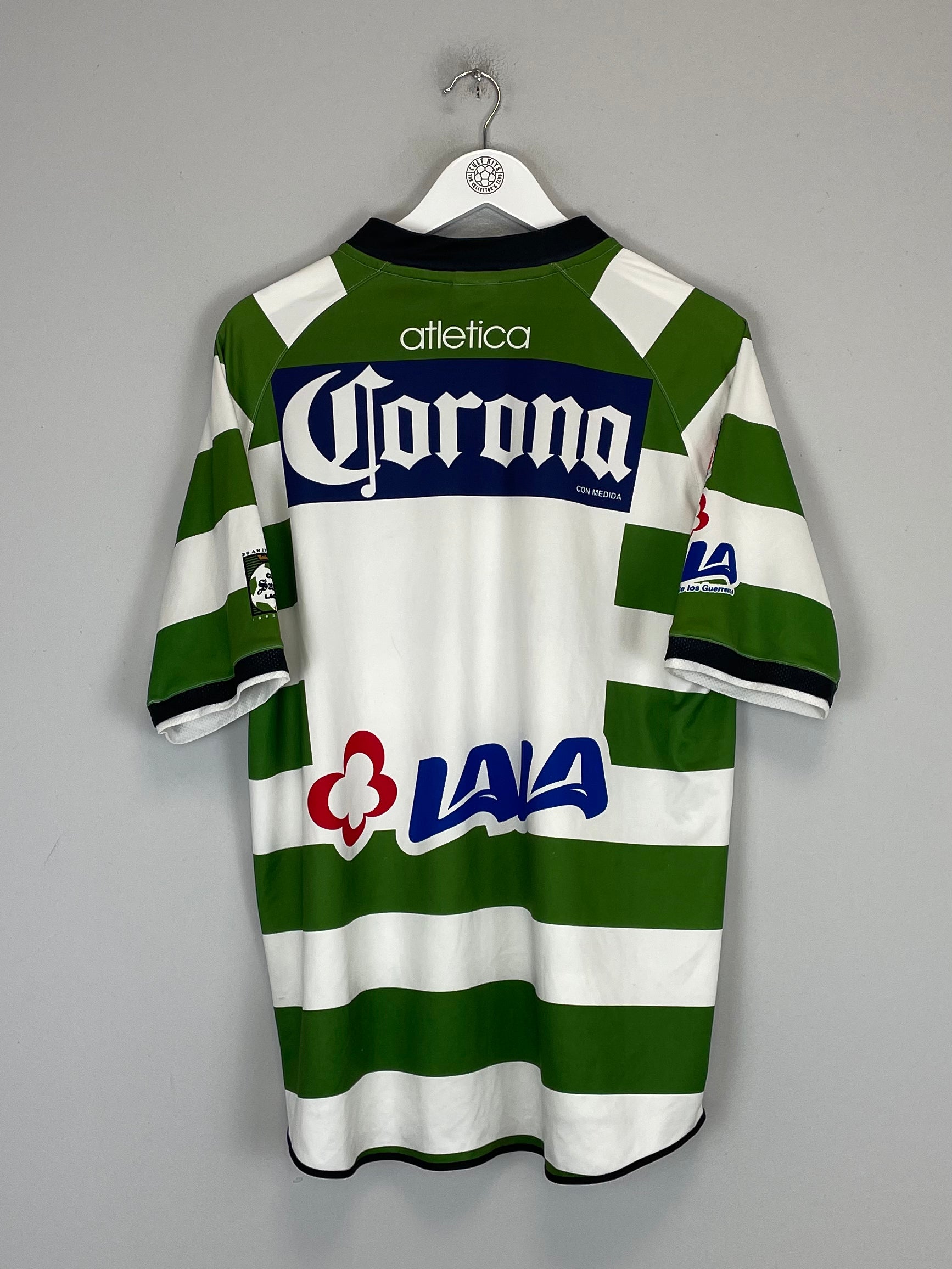 Shop 2003/04 SANTOS LAGUNA HOME SHIRT (M) ATLETICA, classic football shirts, vintage football shirts & retro soccer jerseys at Cult Kits