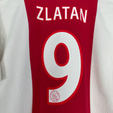 2000/01 AJAX ZLATAN #9 HOME SHIRT (L) ADIDAS