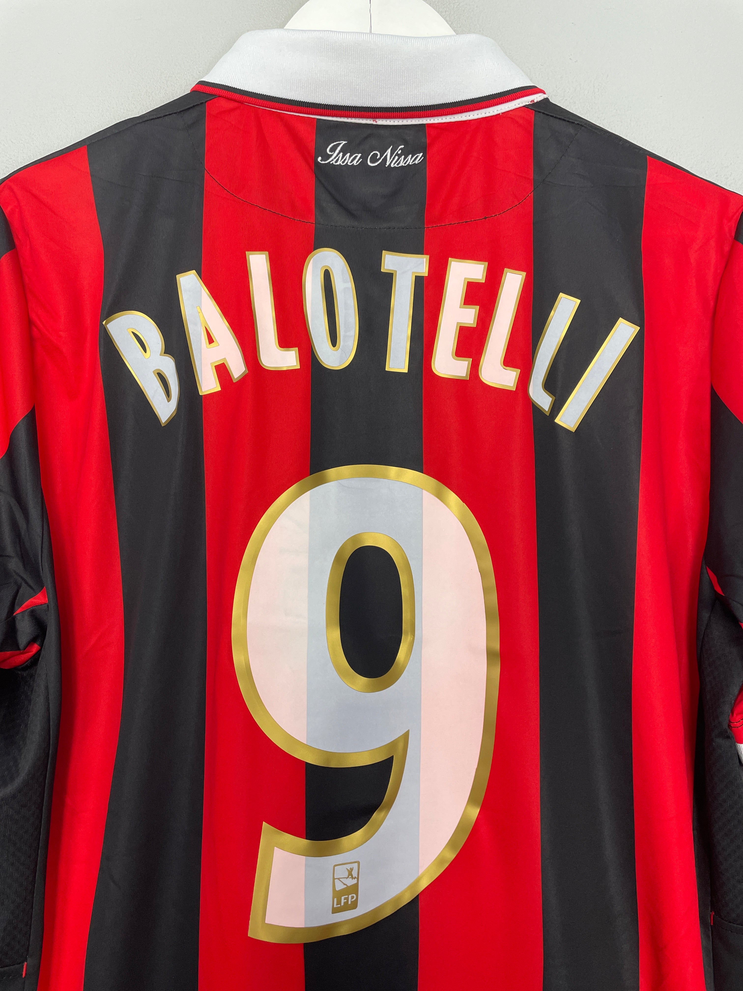 Shop 2017/18 OGC NICE BALOTELLI #9 HOME SHIRT (XL) MACRON, classic football shirts, vintage football shirts & retro soccer jerseys at Cult Kits