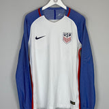 Shop 2016/17 USA *PLAYER ISSUE* L/S HOME SHIRT (L) NIKE, classic football shirts, vintage football shirts & retro soccer jerseys at Cult Kits