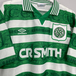 Shop 1995/97 CELTIC HOME SHIRT (XL) UMBRO, classic football shirts, vintage football shirts & retro soccer jerseys at Cult Kits