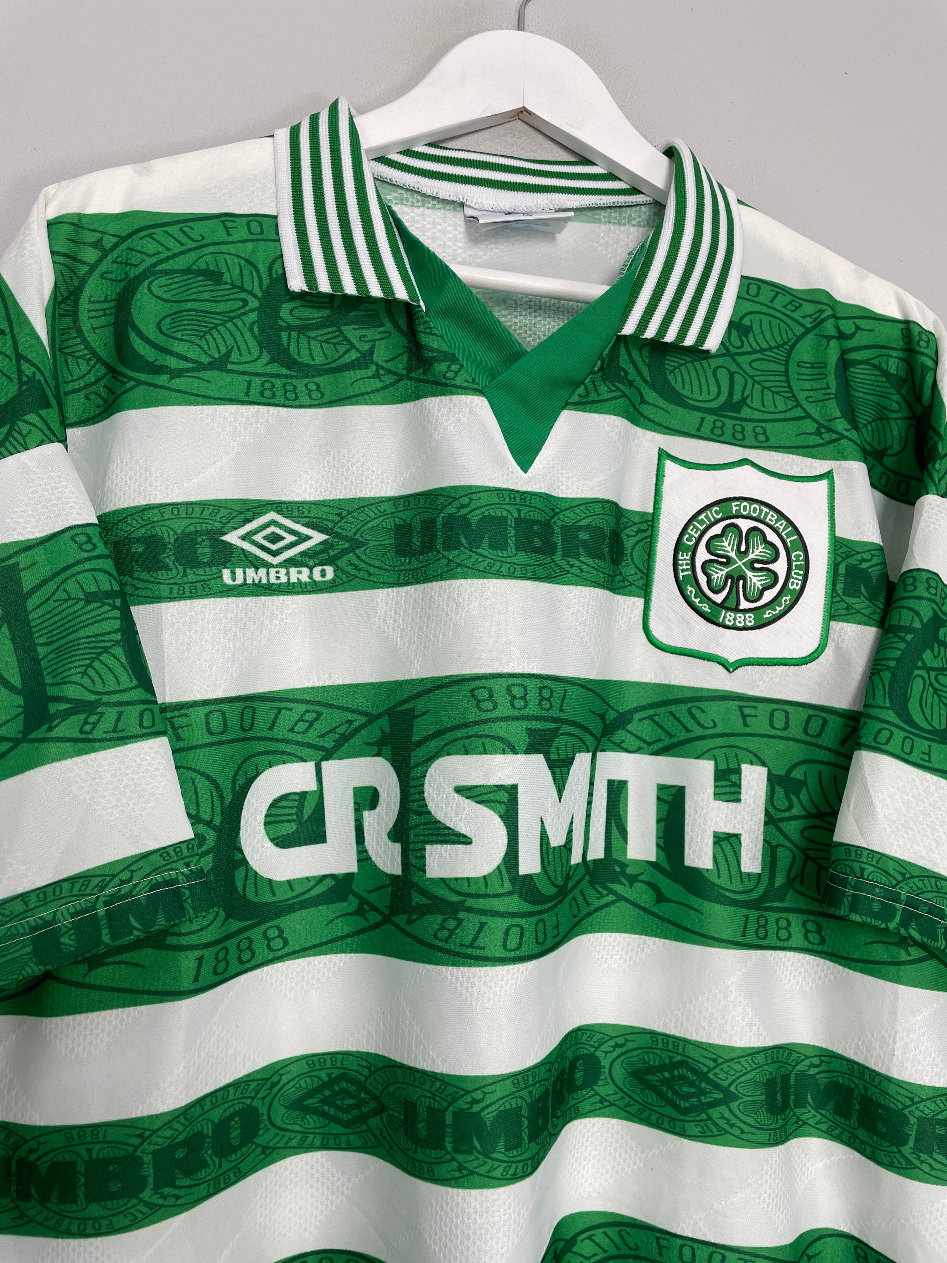 Shop 1995/97 CELTIC HOME SHIRT (XL) UMBRO, classic football shirts, vintage football shirts & retro soccer jerseys at Cult Kits