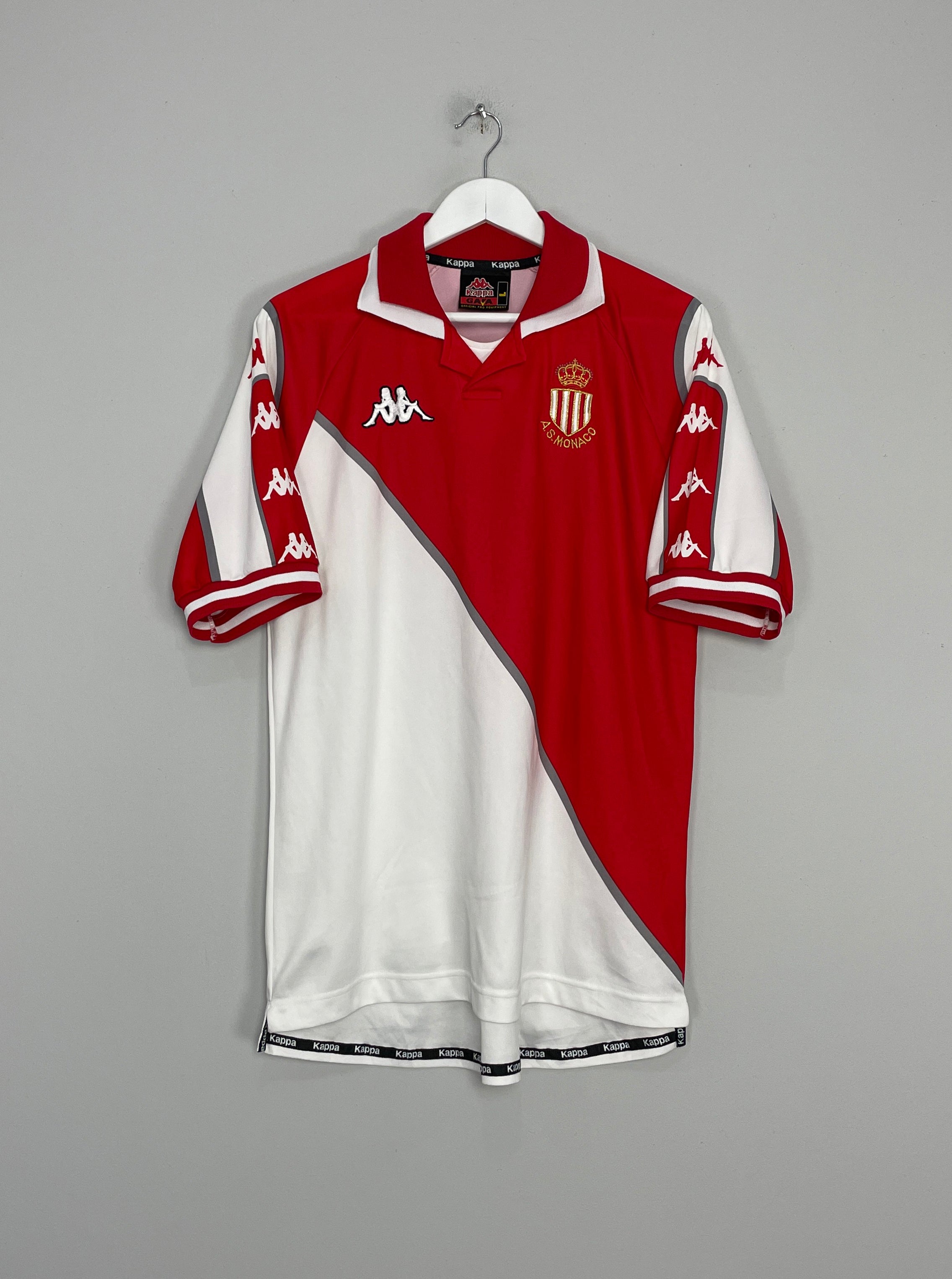 Shop 1998/99 MONACO HOME SHIRT (L) KAPPA, classic football shirts, vintage football shirts & retro soccer jerseys at Cult Kits