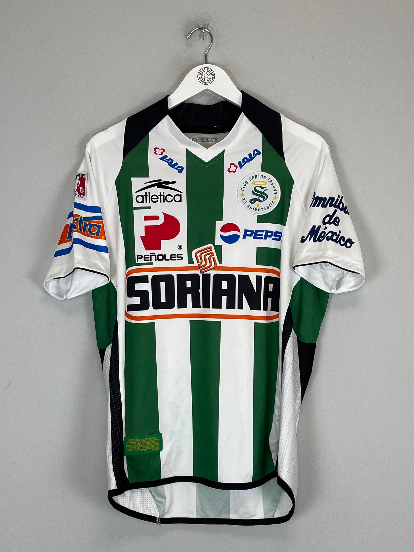 Shop 2008/09 SANTOS LAGUNA #10 HOME SHIRT (M) ATLETICA, classic football shirts, vintage football shirts & retro soccer jerseys at Cult Kits