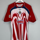 Shop 2006/07 CHIVAS GUADALAJARA HOME SHIRT (M) REEBOK, classic football shirts, vintage football shirts & retro soccer jerseys at Cult Kits