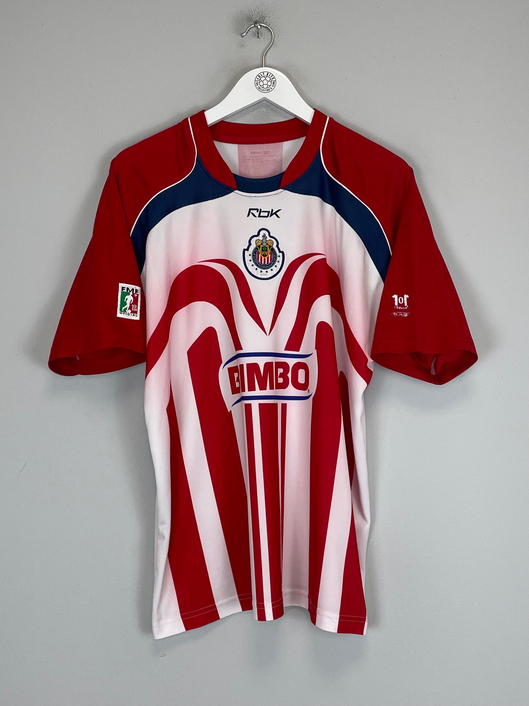 Shop 2006/07 CHIVAS GUADALAJARA HOME SHIRT (M) REEBOK, classic football shirts, vintage football shirts & retro soccer jerseys at Cult Kits