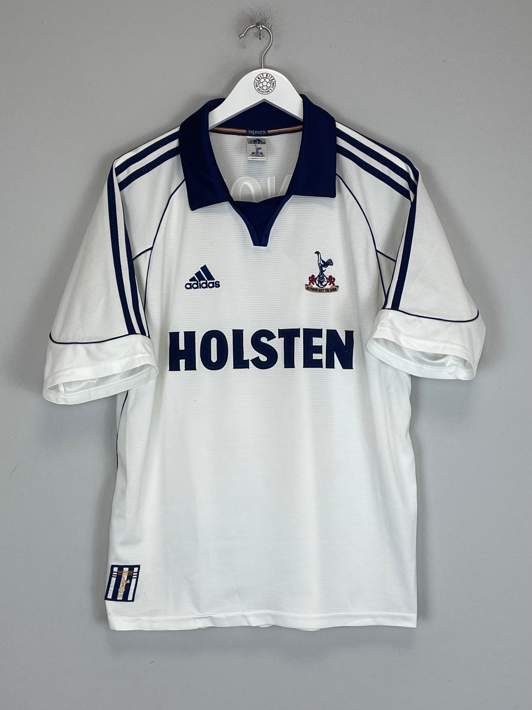 Shop 1999/01 TOTTENHAM GINOLA #14 HOME SHIRT (L) ADIDAS, classic football shirts, vintage football shirts & retro soccer jerseys at Cult Kits