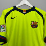 Shop 2005/06 BARCELONA RONALDINHO #10 AWAY SHIRT (L) NIKE, classic football shirts, vintage football shirts & retro soccer jerseys at Cult Kits