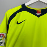 Shop 2005/06 BARCELONA RONALDINHO #10 AWAY SHIRT (L) NIKE, classic football shirts, vintage football shirts & retro soccer jerseys at Cult Kits