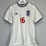 1999/01 ENGLAND GERRARD #16 HOME SHIRT (L) UMBRO