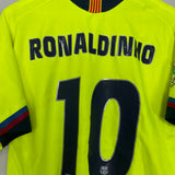 Shop 2005/06 BARCELONA RONALDINHO #10 AWAY SHIRT (L) NIKE, classic football shirts, vintage football shirts & retro soccer jerseys at Cult Kits