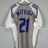 Shop 2002/04 JAPAN MATSUDA #21 AWAY SHIRT (XL) ADIDAS, classic football shirts, vintage football shirts & retro soccer jerseys at Cult Kits