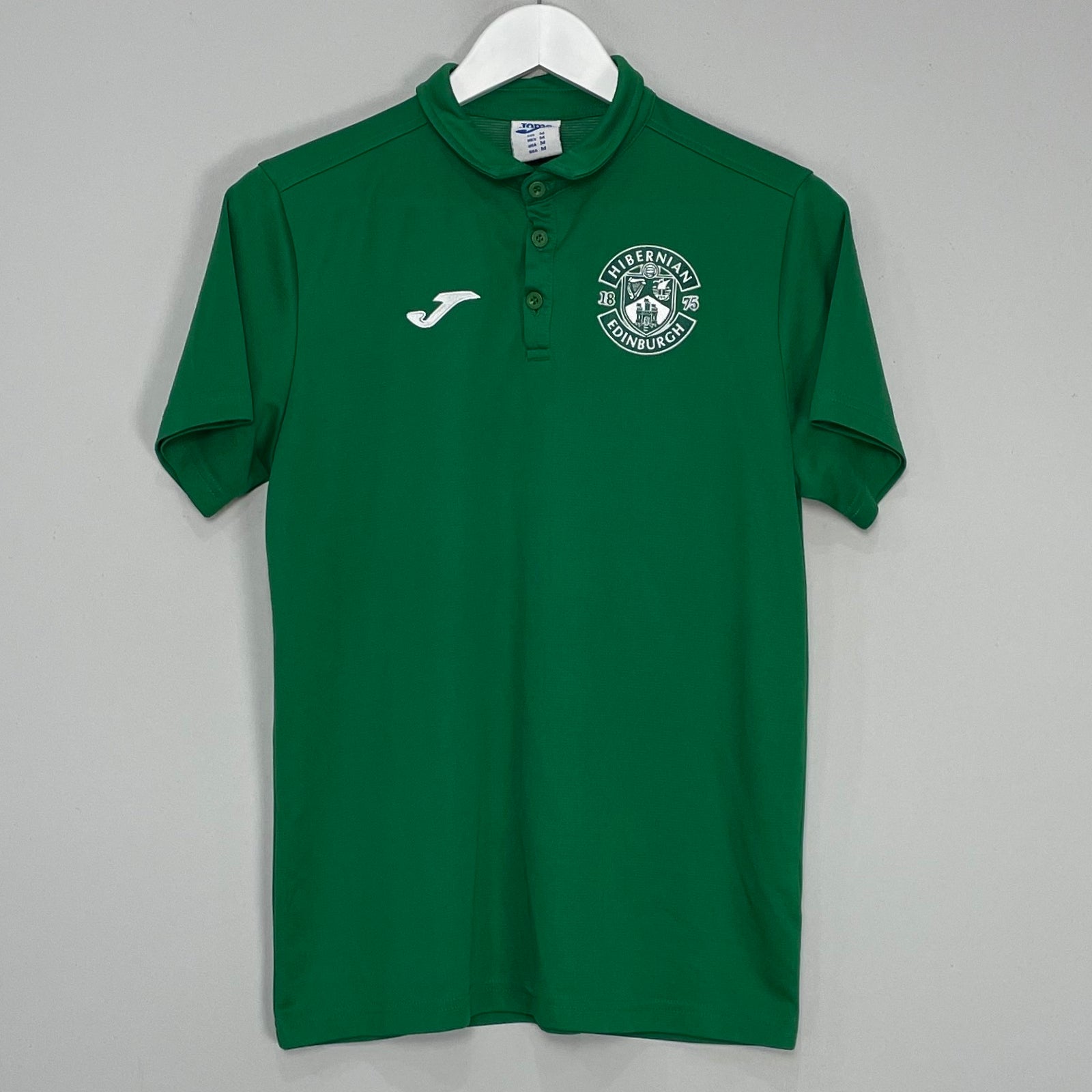 Shop 2021/22 HIBERNIAN POLO SHIRT (M) JOMA, classic football shirts, vintage football shirts & retro soccer jerseys at Cult Kits