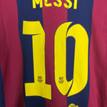Shop 2014/15 BARCELONA MESSI #10 HOME SHIRT (M) NIKE, classic football shirts, vintage football shirts & retro soccer jerseys at Cult Kits