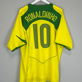2004/06 BRAZIL RONALDINHO #10 HOME SHIRT (XXL) NIKE