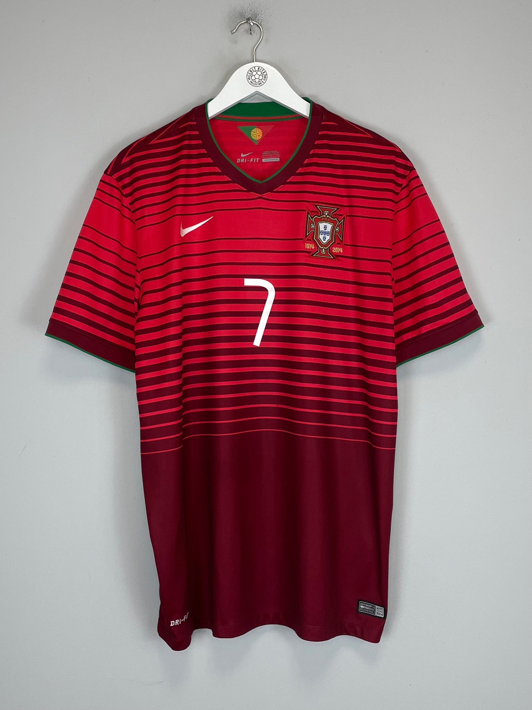 Shop 2014/15 PORTUGAL RONALDO #7 HOME SHIRT (XL) NIKE, classic football shirts, vintage football shirts & retro soccer jerseys at Cult Kits