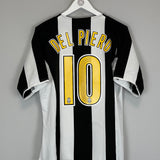 Shop 2004/05 JUVENTUS DEL PIERO #10 HOME SHIRT (M) NIKE, classic football shirts, vintage football shirts & retro soccer jerseys at Cult Kits
