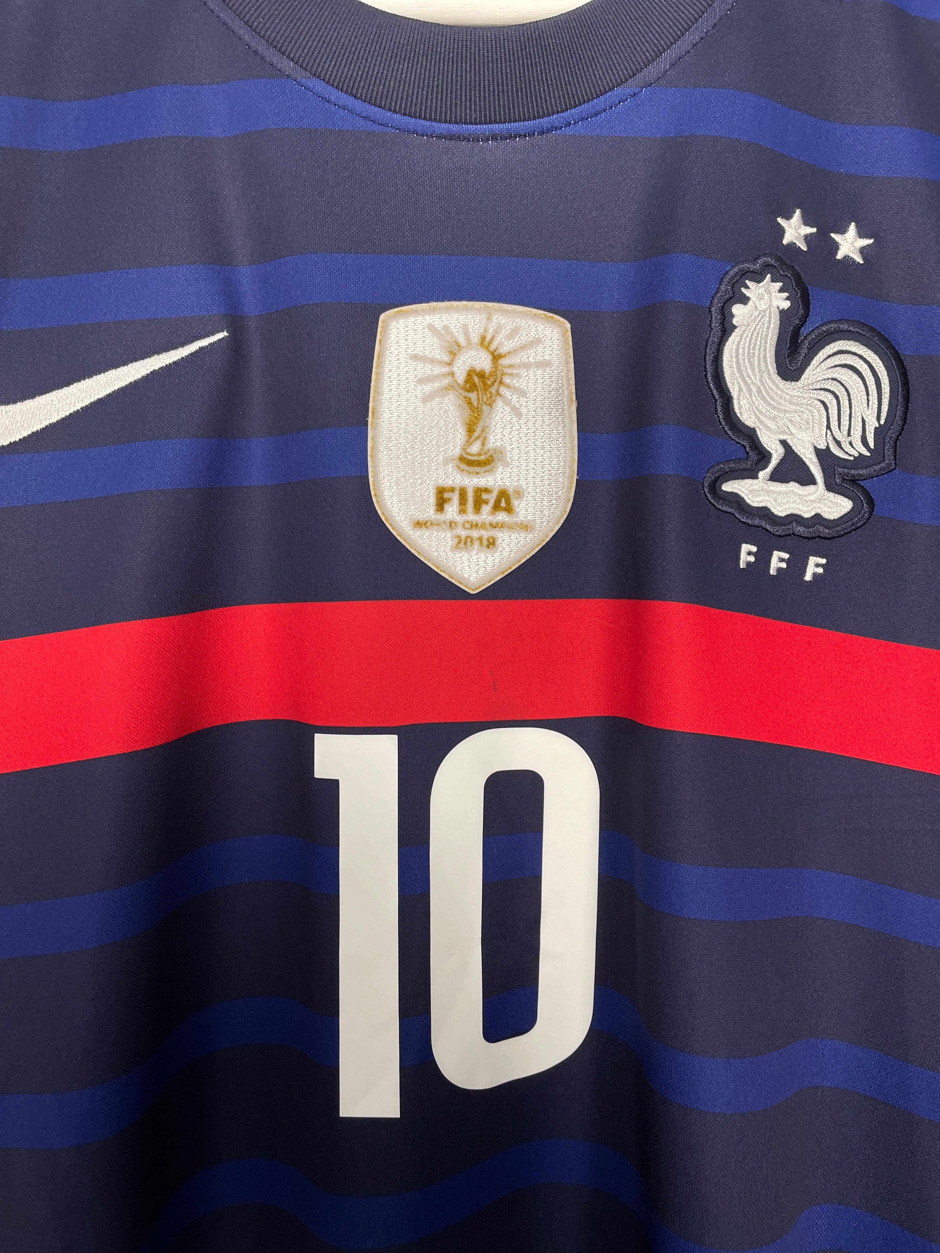 Shop 2020/21 FRANCE MBAPPE #10 HOME SHIRT (L) NIKE, classic football shirts, vintage football shirts & retro soccer jerseys at Cult Kits