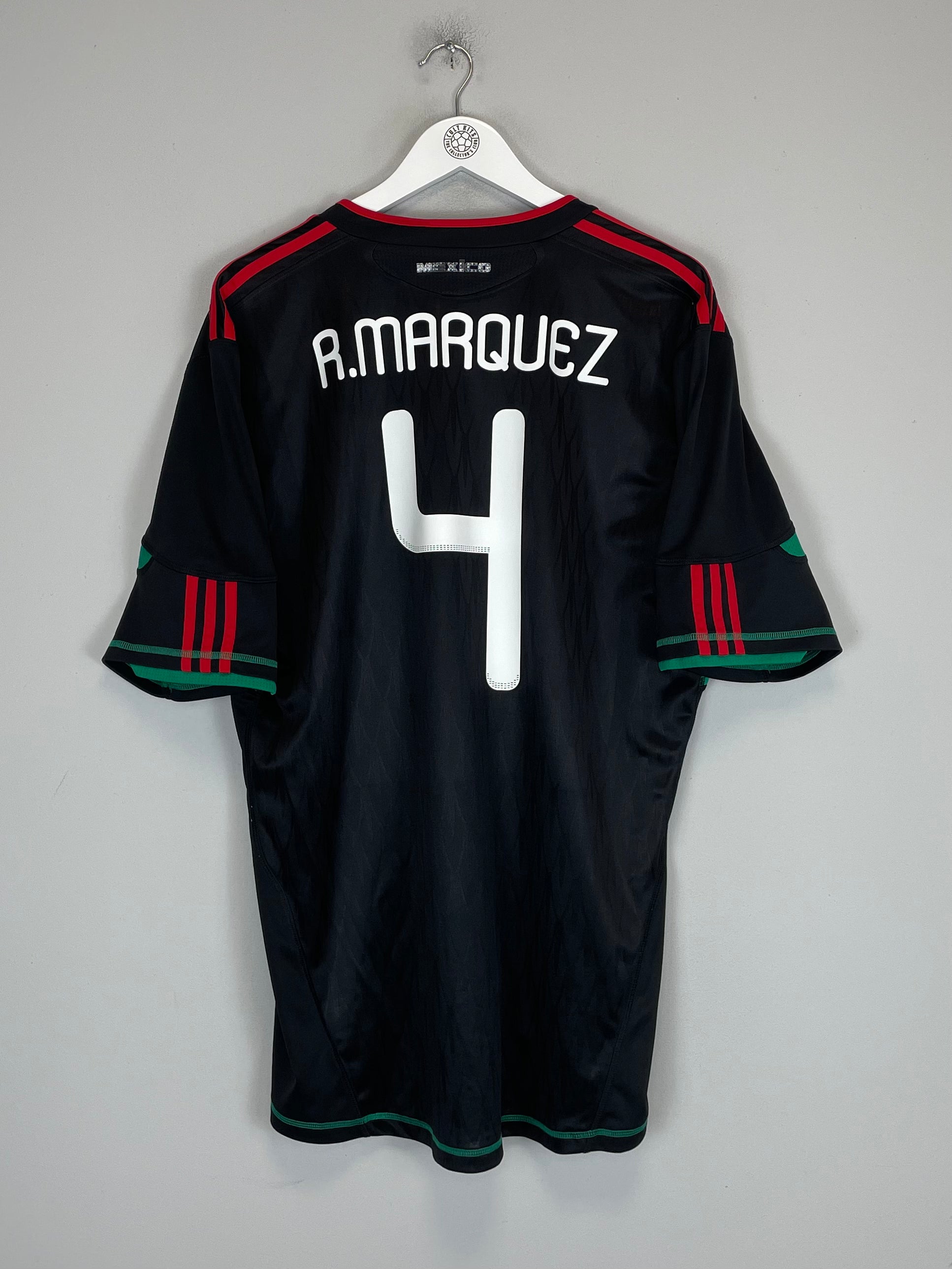 Shop 2010/11 MEXICO R.MARQUEZ #4 AWAY SHIRT (XL) ADIDAS, classic football shirts, vintage football shirts & retro soccer jerseys at Cult Kits