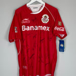 Shop 2009/10 TOLUCA *SQUAD SIGNED* BNWT HOME SHIRT (L) ATLETICA, classic football shirts, vintage football shirts & retro soccer jerseys at Cult Kits