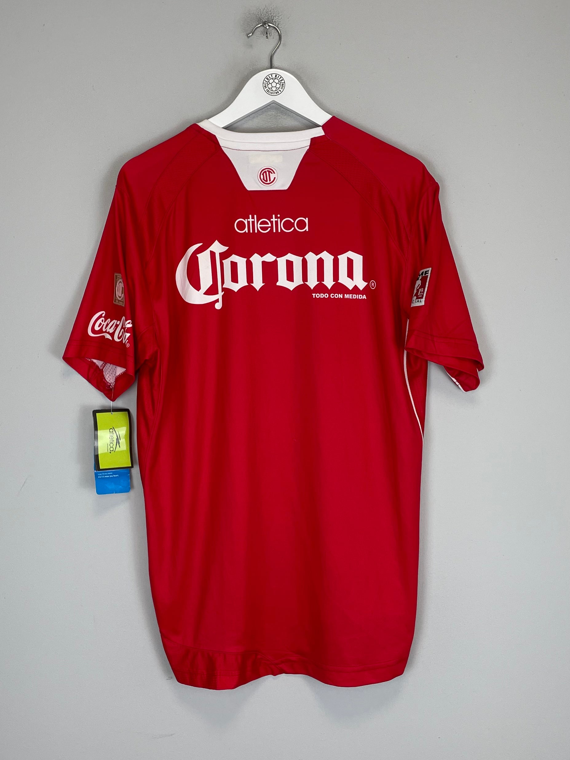 Shop 2009/10 TOLUCA *SQUAD SIGNED* BNWT HOME SHIRT (L) ATLETICA, classic football shirts, vintage football shirts & retro soccer jerseys at Cult Kits