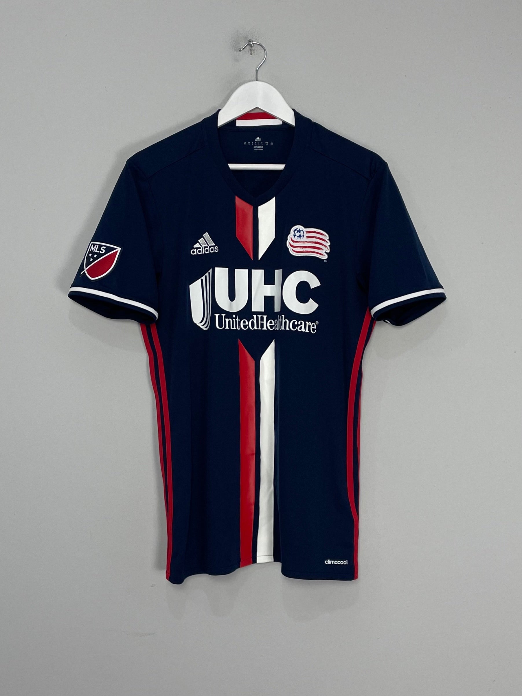 Shop 2016/17 NEW ENGLAND REVOLUTION HOME SHIRT (L) ADIDAS, classic football shirts, vintage football shirts & retro soccer jerseys at Cult Kits