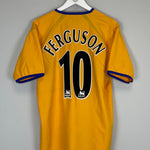 Shop 2003/04 EVERTON FERGUSON #10 AWAY SHIRT (L) PUMA, classic football shirts, vintage football shirts & retro soccer jerseys at Cult Kits