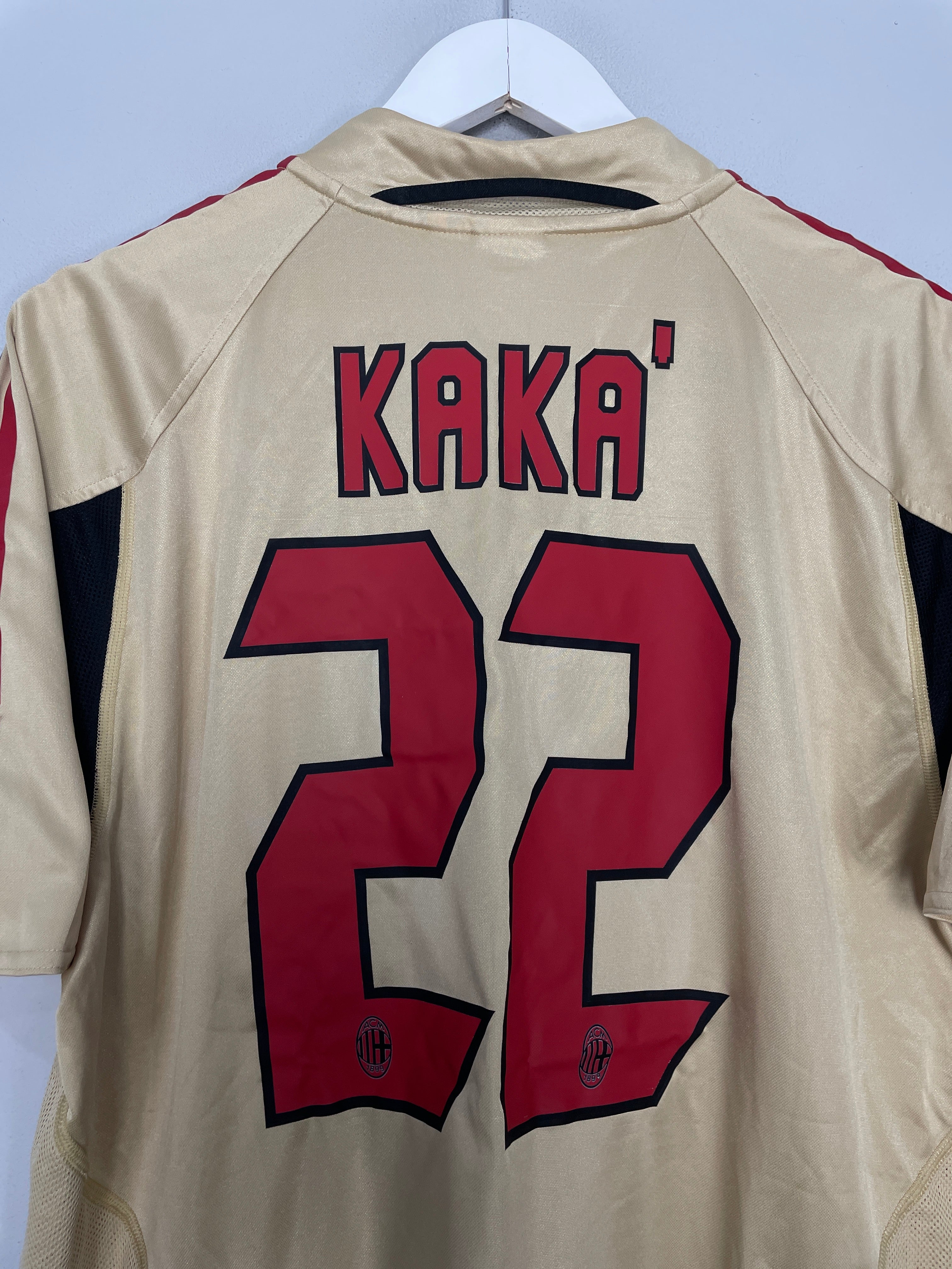 Shop 2004/05 AC MILAN KAKA #22 THIRD SHIRT (L) ADIDAS, classic football shirts, vintage football shirts & retro soccer jerseys at Cult Kits